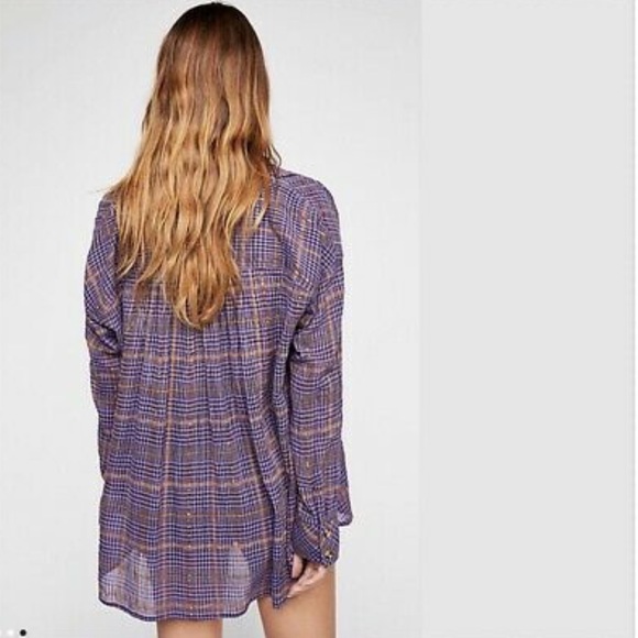 Free People Break My Stride Button Up Top - Picture 2 of 5